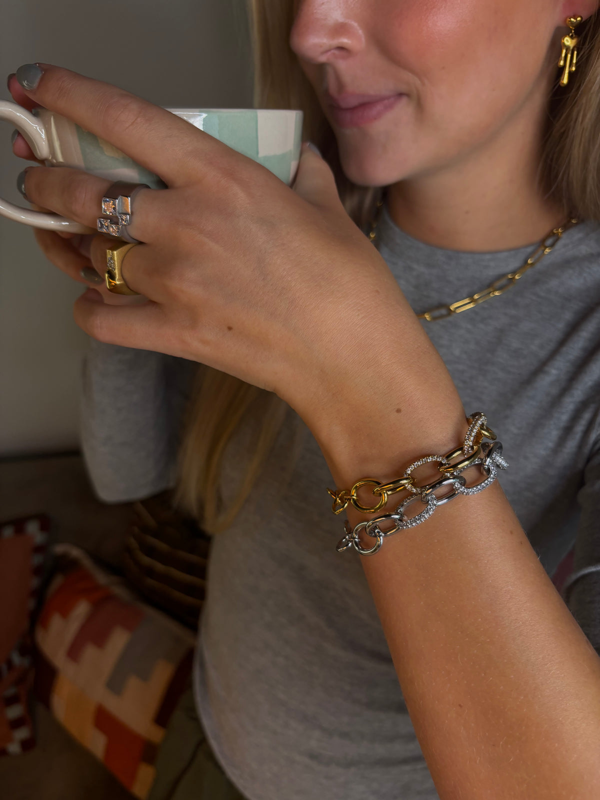 Palma Chunky Bracelet på model