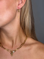 Polly Chunky Necklace i guldfarve