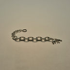 Palma Chunky Bracelet i sølvfarve med stenbesatte led
