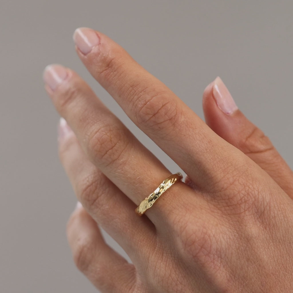 Bornholm Simple Ring, Goldplated