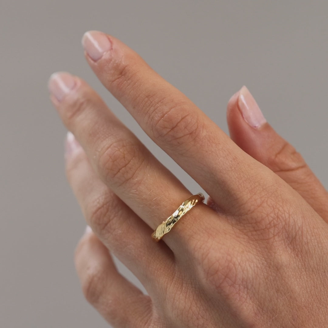 Bornholm Simple Ring, Goldplated