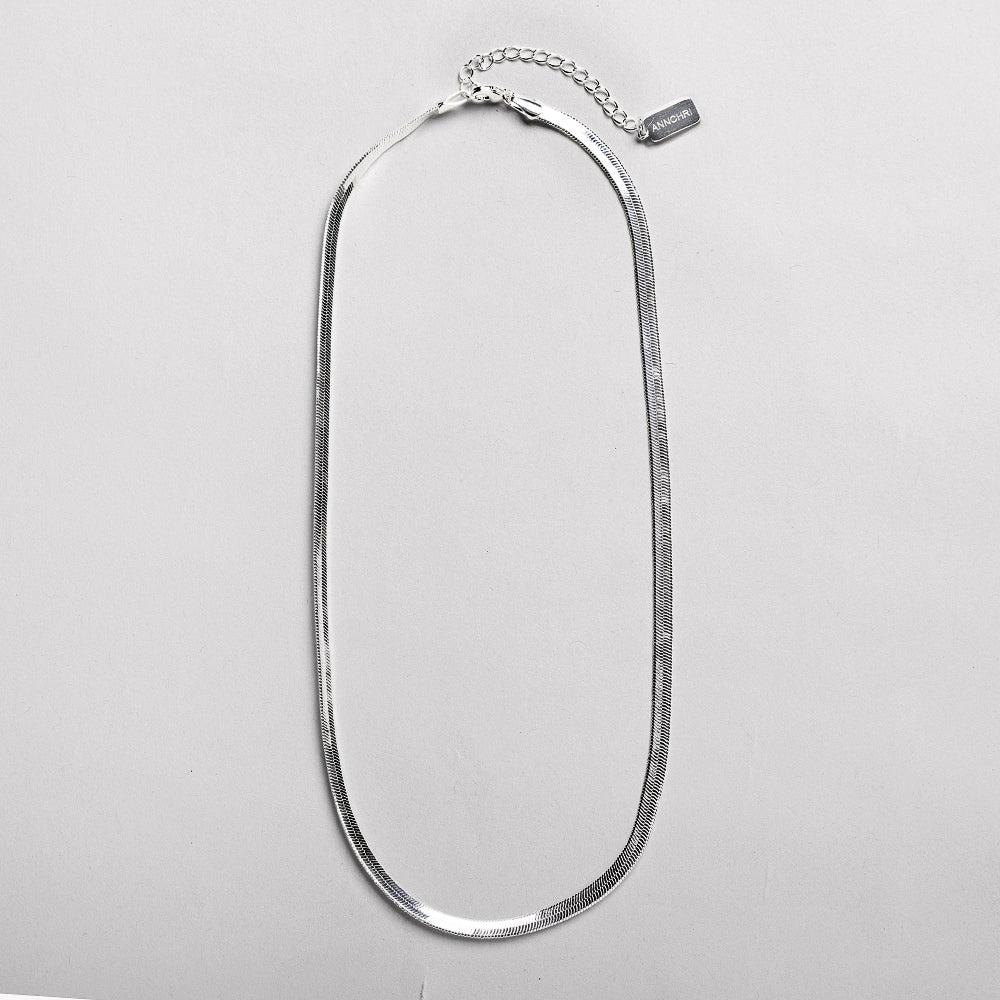 Classic Snake Chain i sølvfarve
