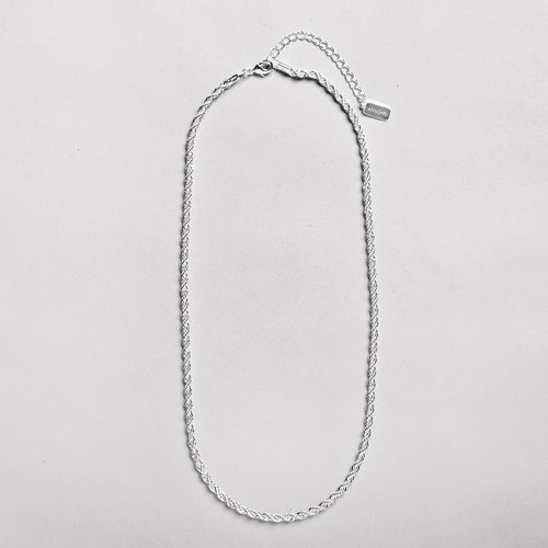 Classic Rope Chain i sølvfarve