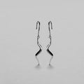 Ripple Lenk Earring i sølvfarve