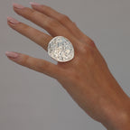 Bornholm Statement Ring, Silver plated