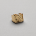 Bornholm Signature Ring i guldfarve