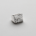 Fingerprint Signet Ring i sølvfarve