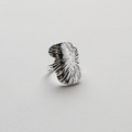 Fingerprint Statement Ring i sølvfarve