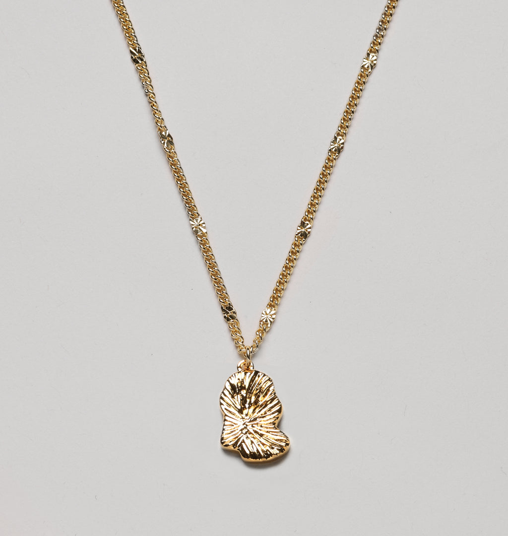 Fingerprint Necklace i guldfarve
