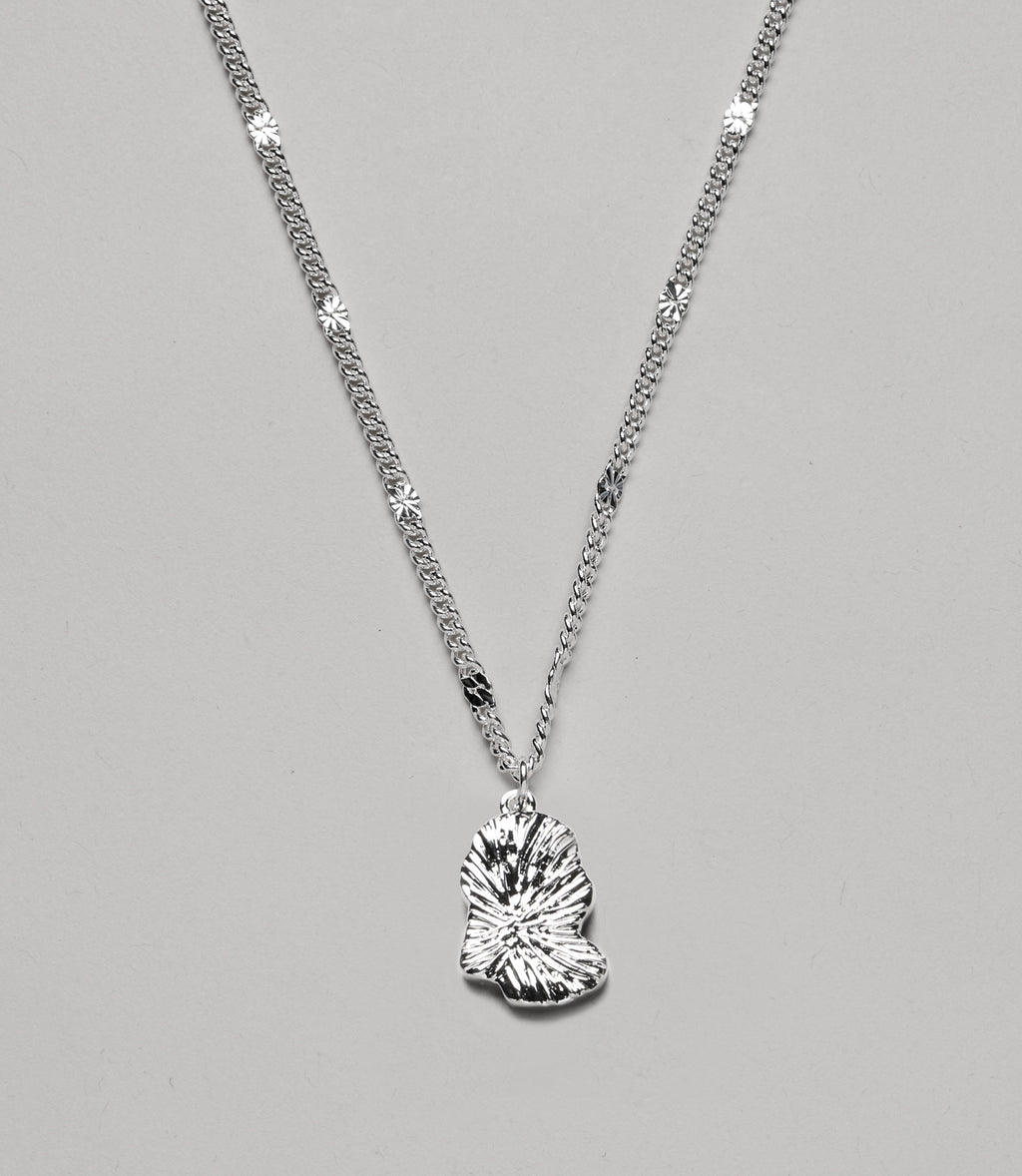 Fingerprint Necklace i sølvfarve