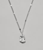 Fingerprint Necklace i sølvfarve