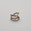 Ripple Double Ring i guldfarve